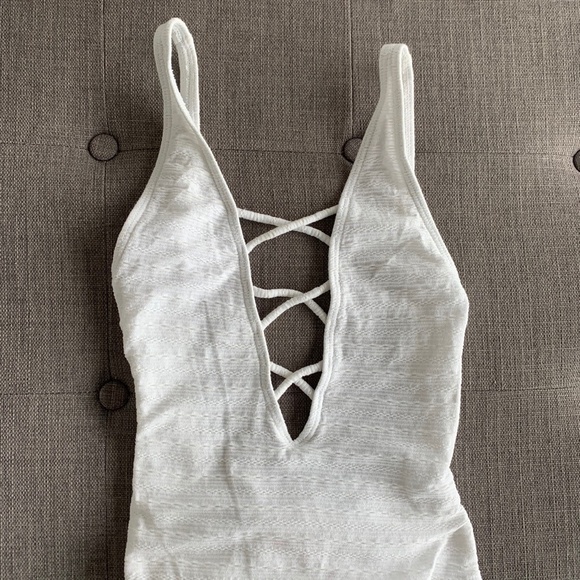 White One Piece Swimsuit - Picture 3 of 3